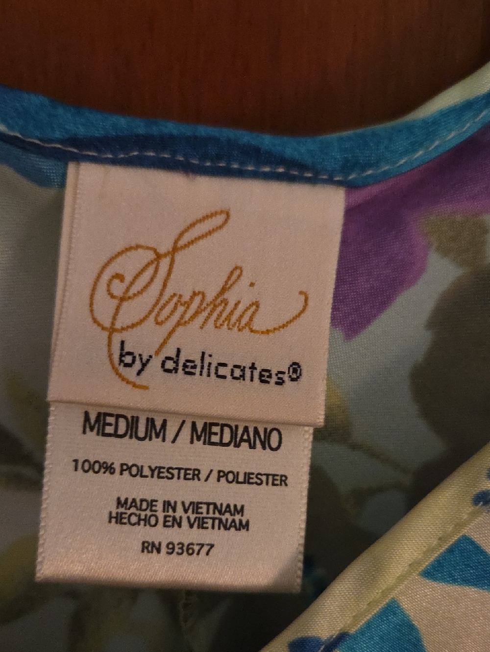 Floral Print Satin Chemise - Picture 3 of 3